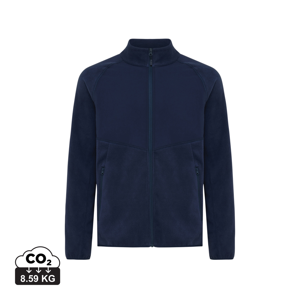 Polaire promotionnelle unisexe zippée Talung Iqoniq Bleu marine